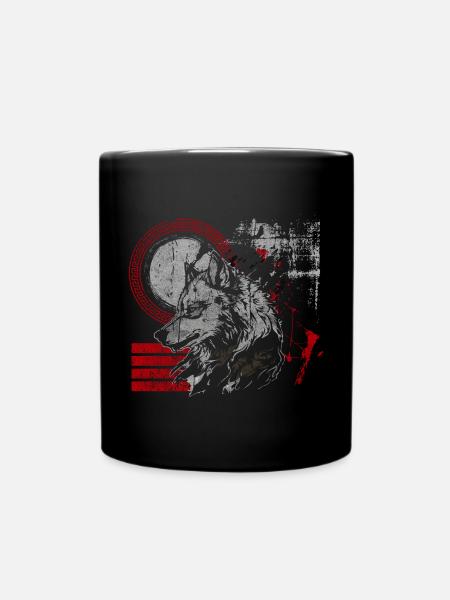 Trash Polka Motif Polka Rouge - Mug uni - noir