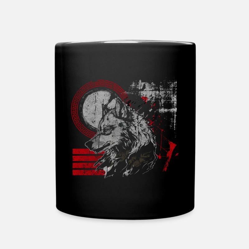 Trash Polka Motiv Rot Polka - Tasse einfarbig - Schwarz