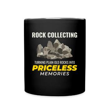 Rock Hound Collecting Collector Geology Geologist - Full Colour Mug - black - Front