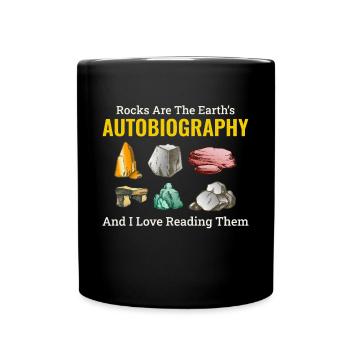 Rock Hound Collecting Collector Geology Geologist - Full Colour Mug - black - Front