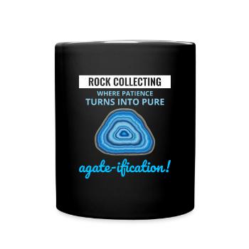 Rock Hound Collecting Collector Geology Geologist - Full Colour Mug - black - Front