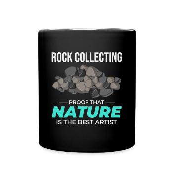Rock Hound Collecting Collector Geology Geologist - Full Colour Mug - black - Front