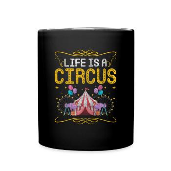 Circus Monkey Monkey Circus - Full Colour Mug - black - Front