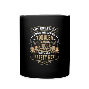 Circus Tent Circus Director Tamer Monkey Circus - Full Colour Mug - black - Front