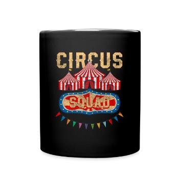 Spectacle de chapiteau de cirque Animaux - Mug uni - noir - Devant