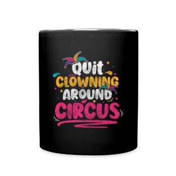 Circus ring fun - Full Colour Mug - black - Front