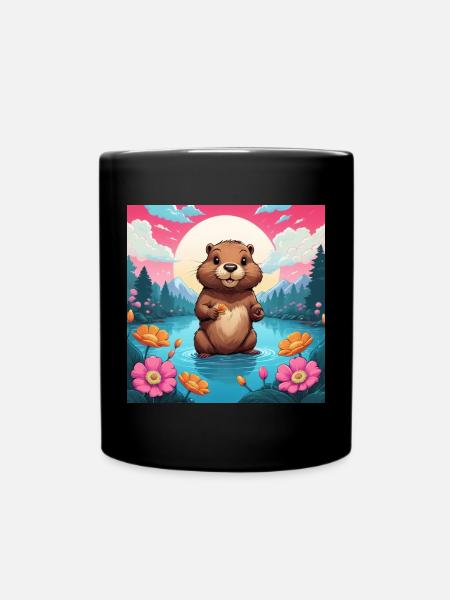 Bieber am See - Mug uni - noir