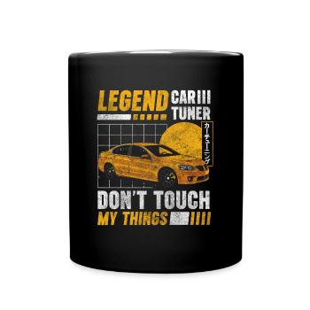 Tuning Motorsport Motor - Tasse einfarbig - Schwarz - Vorne