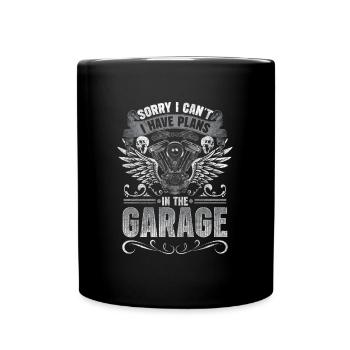 Tuner Motorsport Motor Sportwagen - Tasse einfarbig - Schwarz - Vorne