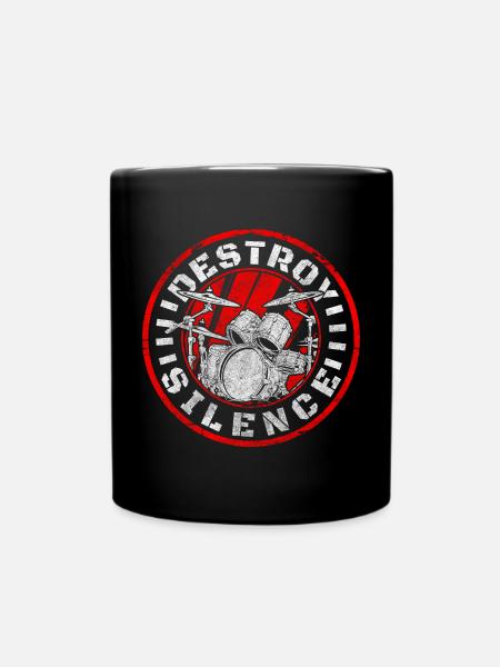 Rock Musik Band Gitarre Rock and Roll - Tasse einfarbig - Schwarz