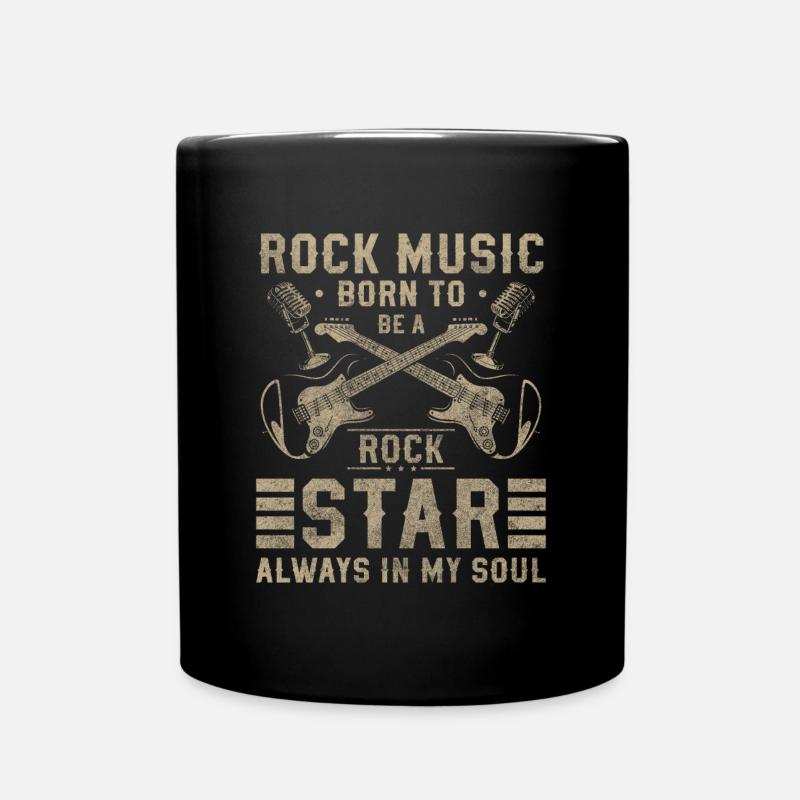 Rock Heavy Metal Guitare Énergie - Mug uni - noir