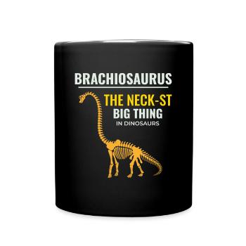 Brachiosaurus Dinosaur Dino Fossil Hunting - Full Colour Mug - black - Front