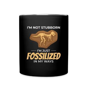 Fossil Hunting Paleontology Collector Geology - Full Colour Mug - black - Front