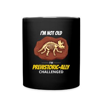 Fossil Hunting Paleontology Dinosaur Prehistoric - Full Colour Mug - black - Front