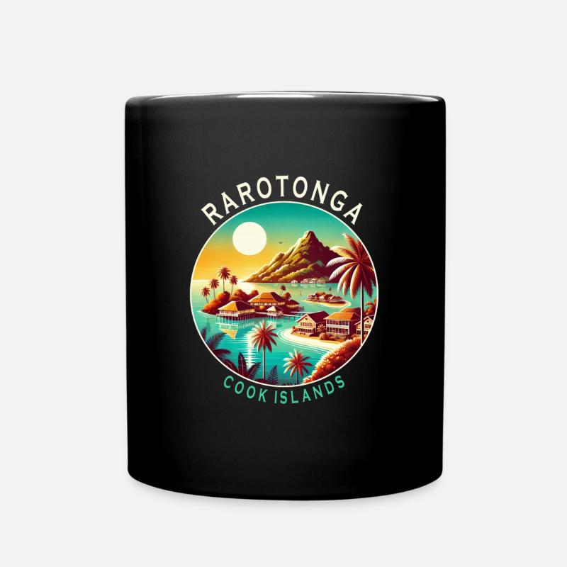 Parotonga Cook Islands Pazifik Reise - Tasse einfarbig - Schwarz