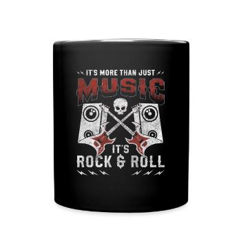 Chanteur de musique rock - Mug uni - noir - Devant