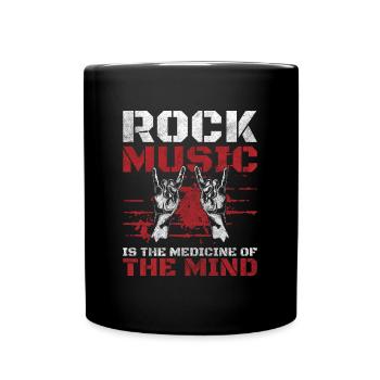 Rock Musik Musik Gitarre - Tasse einfarbig - Schwarz - Vorne