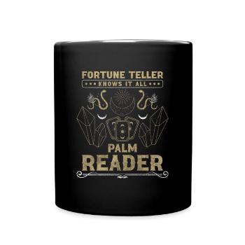 Fortune Teller Tarot Destiny - Full Colour Mug - black - Front