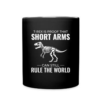 T-Rex Tyrannosaure Squelette Fossiles Dinosaure Dino - Mug uni - noir - Devant