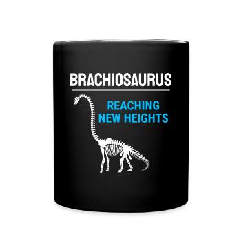 Brachiosaure dinosaure dinosaure chasse aux fossiles chasseur - Mug uni - noir - Devant