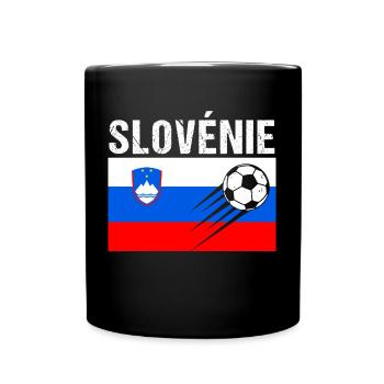 Slovenian Flag Slovenian Football Gift - Full Colour Mug - black - Front
