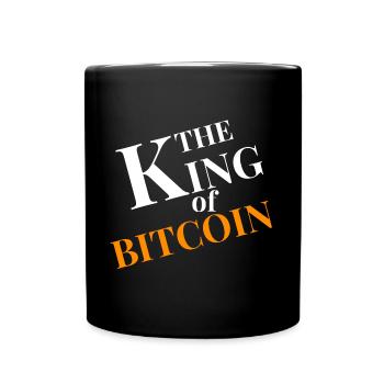King of Bitcoin Chart - Full Colour Mug - black - Front