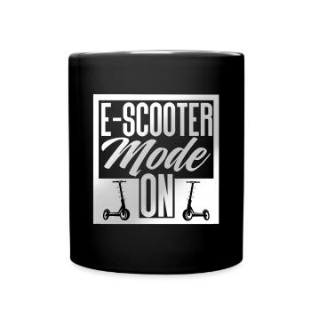 E Scooter Scooter Electric Scooter - Full Colour Mug - black - Front