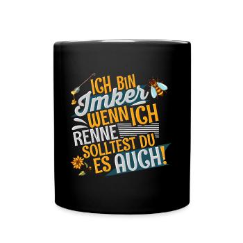 Imker - Tasse einfarbig - Schwarz - Vorne