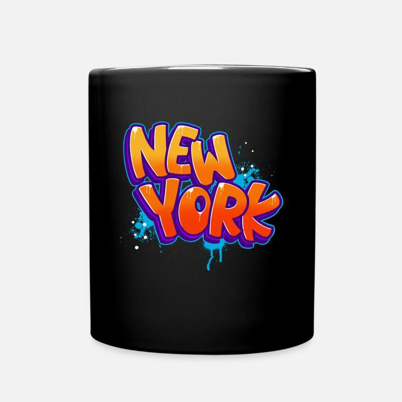 New York Graffiti - Full Colour Mug - black
