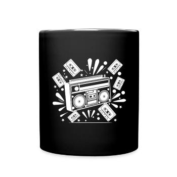 Boombox, music, nostalgia - Full Colour Mug - black - Front