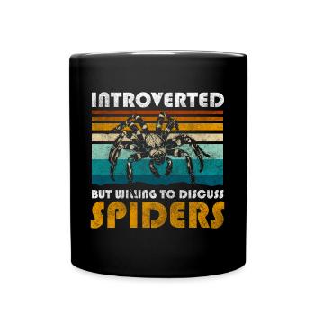 spider bite insect - Full Colour Mug - black - Front