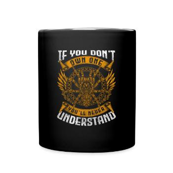 Spinnennetz Netz Terrarium - Tasse einfarbig - Schwarz - Vorne