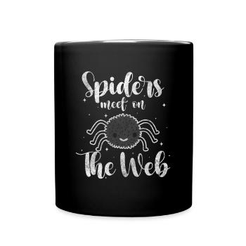 Spider Hunter Terrarium - Full Colour Mug - black - Front