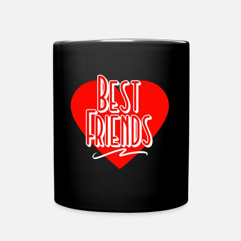 Beste Freunde - Tasse einfarbig - Schwarz