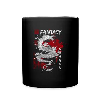 Tradition du Dragon Chine - Mug uni - noir - Devant