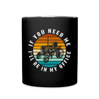 Vache de ferme agricole - Mug uni - noir - Devant