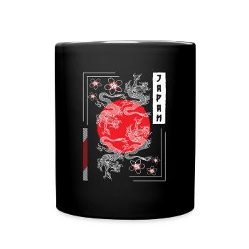 Orient Kämpfer Zeichnungen Märchen - Tasse einfarbig - Schwarz - Vorne