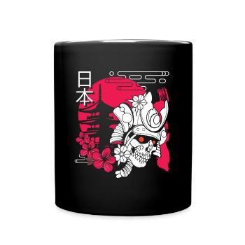 Orient Drachen Mythologie Zeitreise - Tasse einfarbig - Schwarz - Vorne