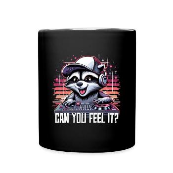 Guard Bear DJ Can You Feel It Music Gift - Full Colour Mug - black - Front