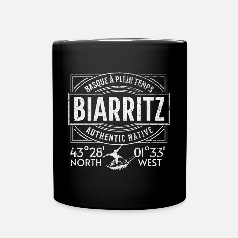 Biarritz authentic native - Mug uni - noir