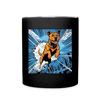Action Dog - Full Colour Mug - black - Front