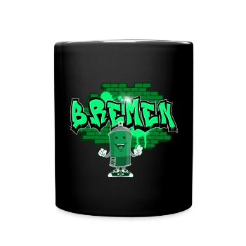 Brême Graffiti - Mug uni - noir - Devant