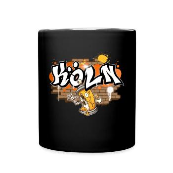 Cologne Graffiti - Mug uni - noir - Devant