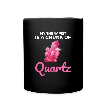 Crystal Collecting Rock Hunting Mineral Collector - Full Colour Mug - black - Front