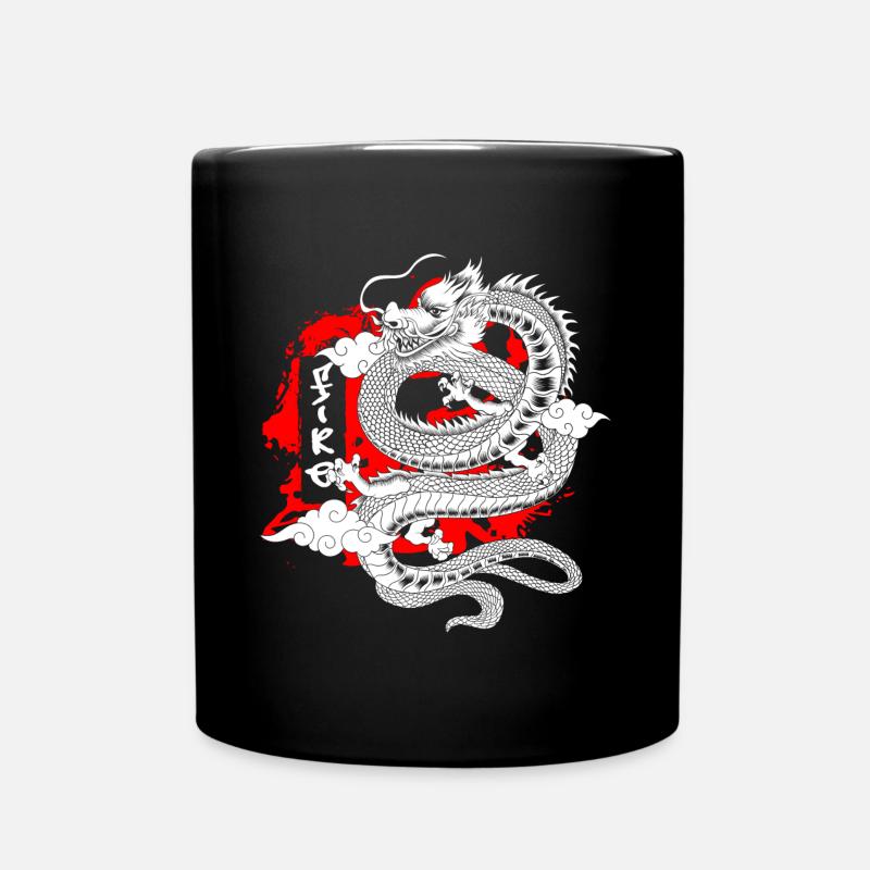 Culture mythical creatures mythology koi - Full Colour Mug - black