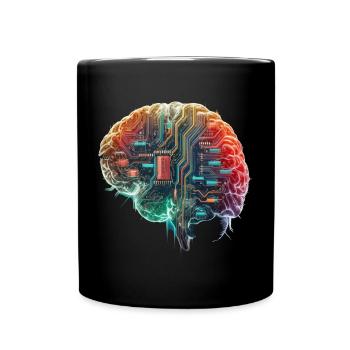 Cerveau électronique - Mug uni - noir - Devant