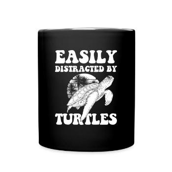 Tortue Animal - Mug uni - noir - Devant