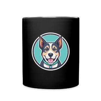 Can De Palleiro Chien Race Dessin animé Kawaii Clipart - Mug uni - noir - Devant