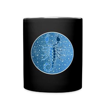 Signe astrologique du scorpion - Mug uni - noir - Devant