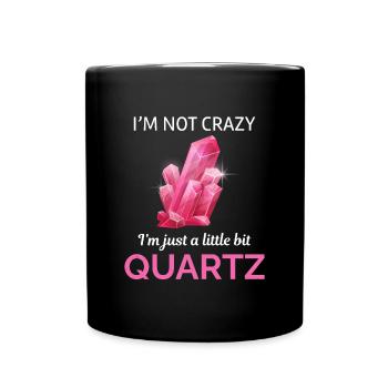 Crystal Collecting Rock Hunting Mineral Collector - Full Colour Mug - black - Front